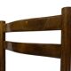 Vintage chair from the 70s minimalist design in wood and paper cord