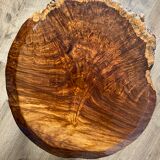 Brutalist solid wood coffee table
