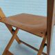 Paire de 3 chaises des années 60, design danois, pliantes, contreplaqué