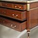 Commode Dite Officier Louis XVI Époque 19ème(XIXème) Acajou & Marbre