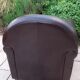 Fauteuil club en cuir bois & chiffons