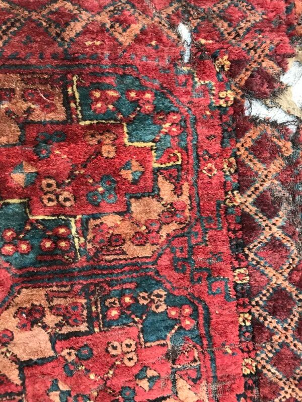 Carpet 19th century former Turkmen Ersari handmade 205 X 288 CM