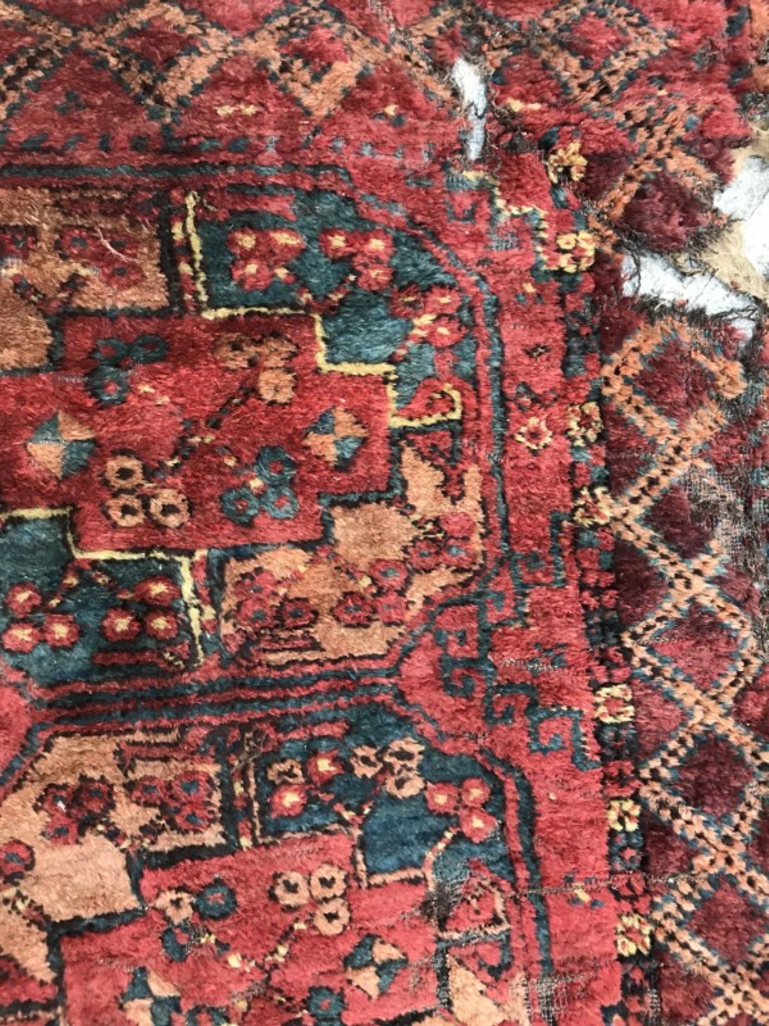 Carpet 19th century former Turkmen Ersari handmade 205 X 288 CM