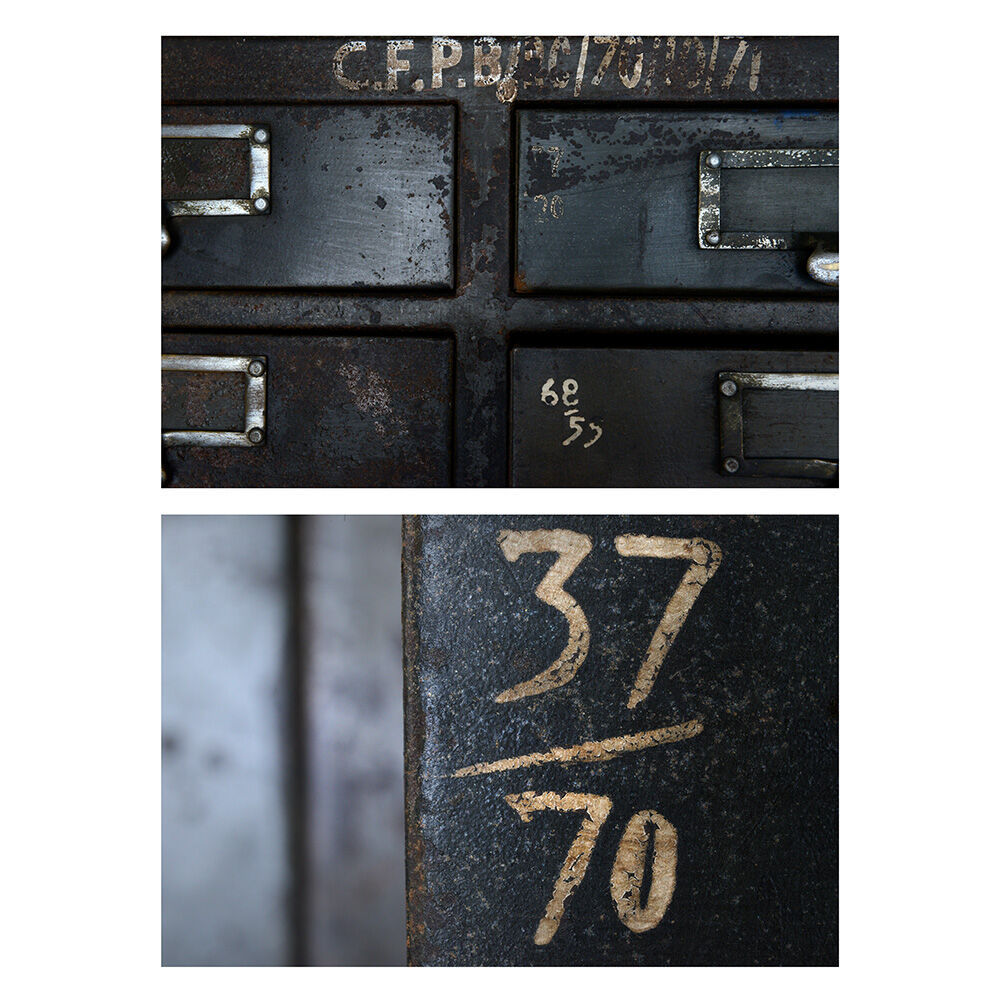 Metal workshop furniture with 72 drawers