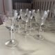 Engraved crystal glass service