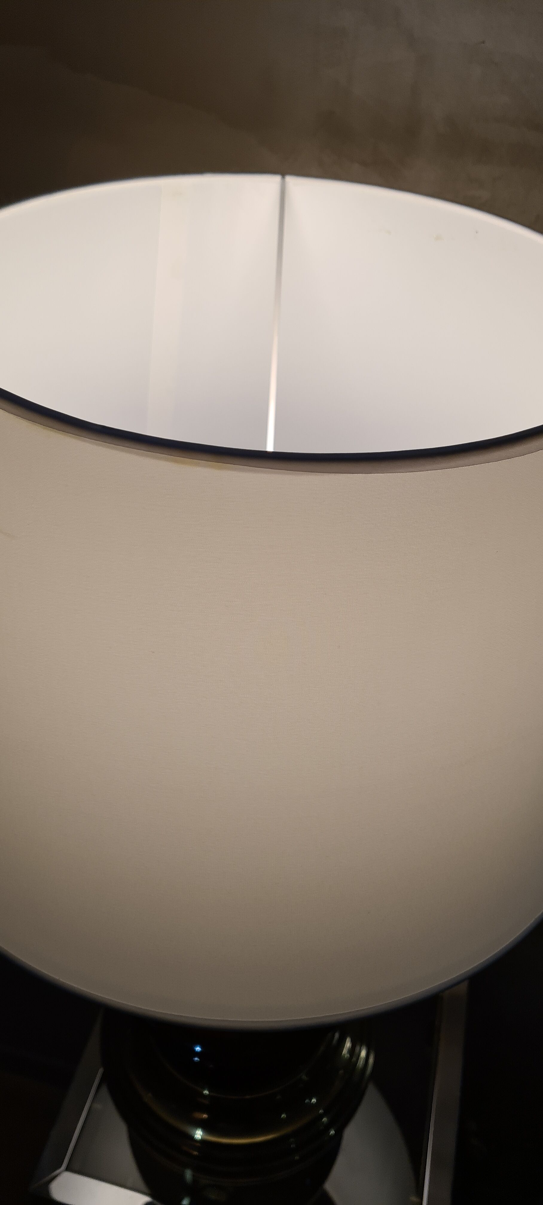 Luxury lamp ceramic chrome gold lampshade white new 65x40