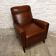 Fauteuil club ancien année 1950 pied compas