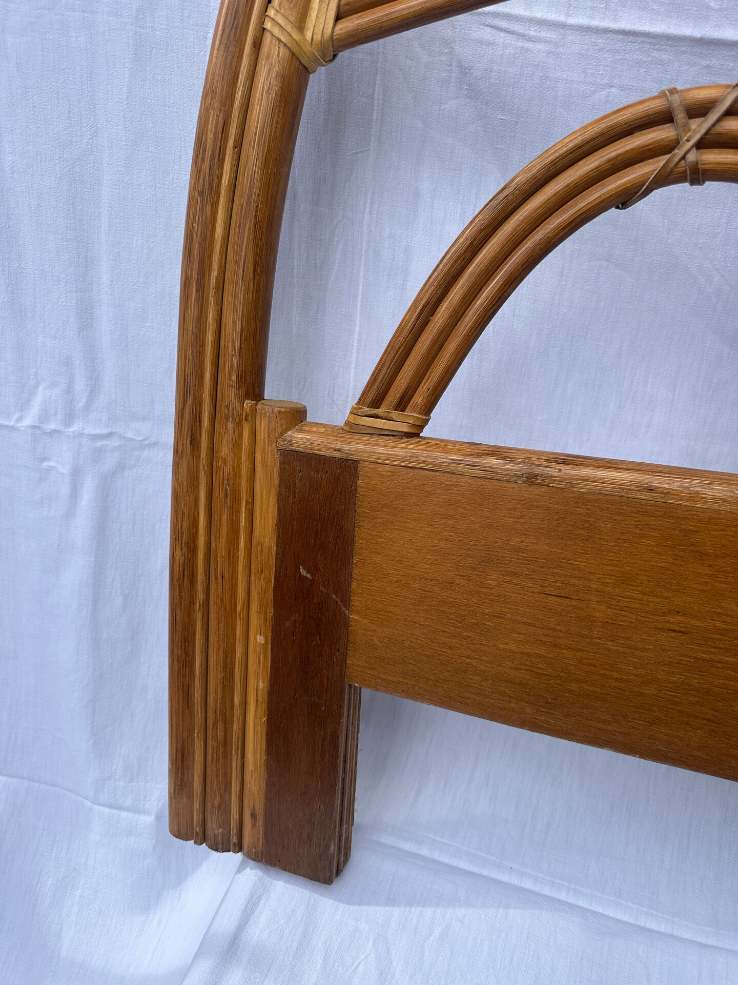 Rattan headboard