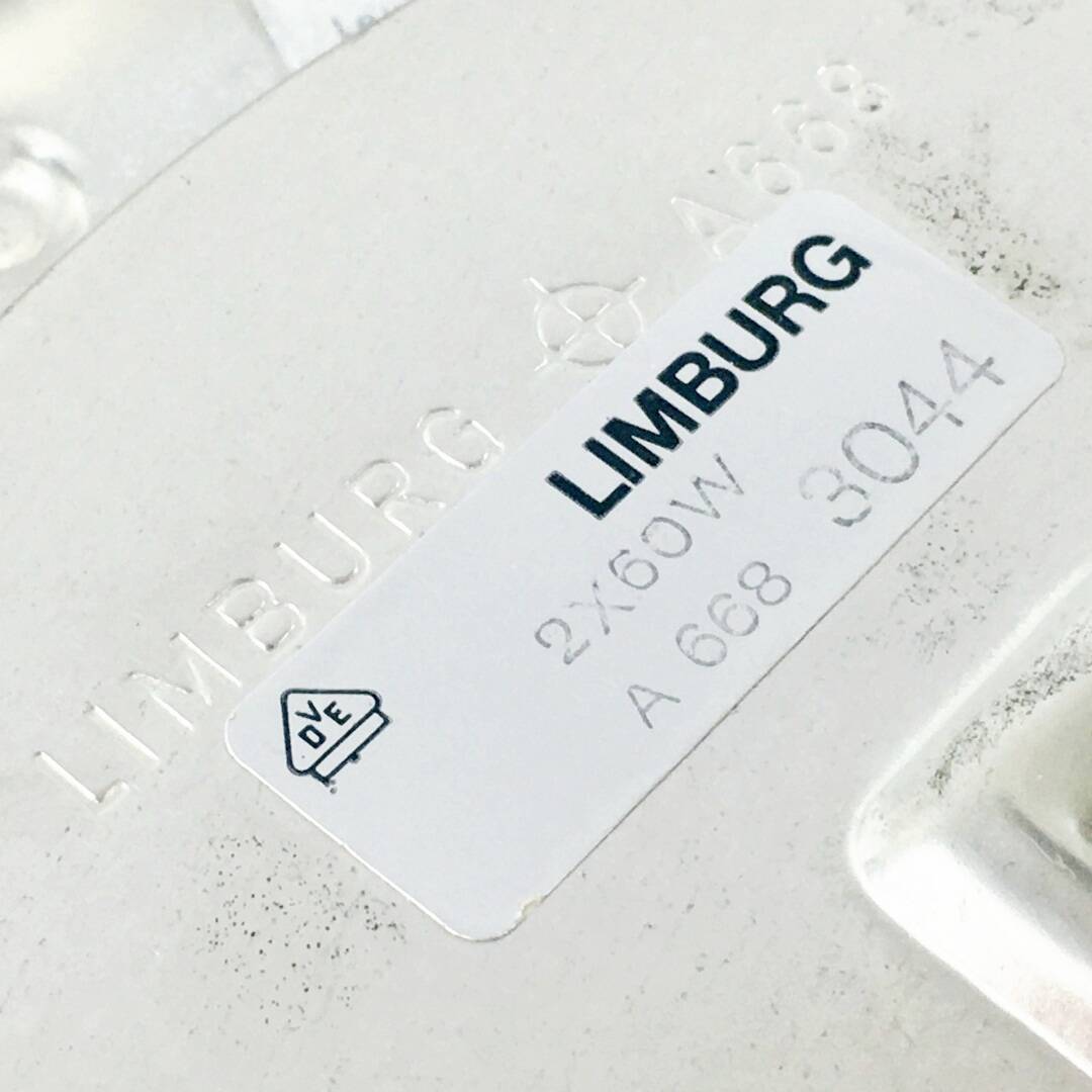 Mid-Century Amber Bubble Glass Ceiling Light by H.Tynell for Limburg, 1960s