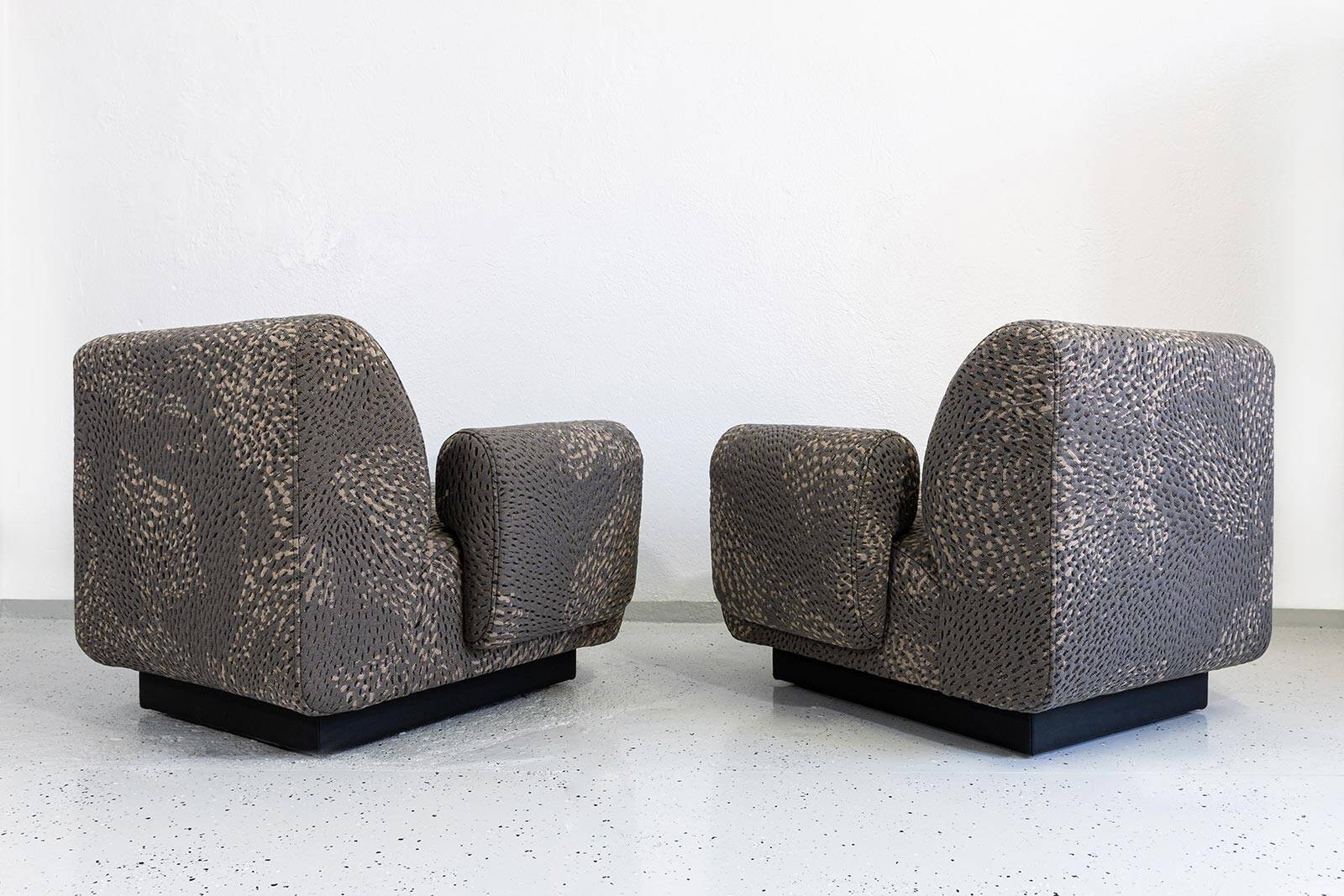 Modular lounge chairs/sofa by Eberhard Geißler, Oelsa, Germany, 1970s