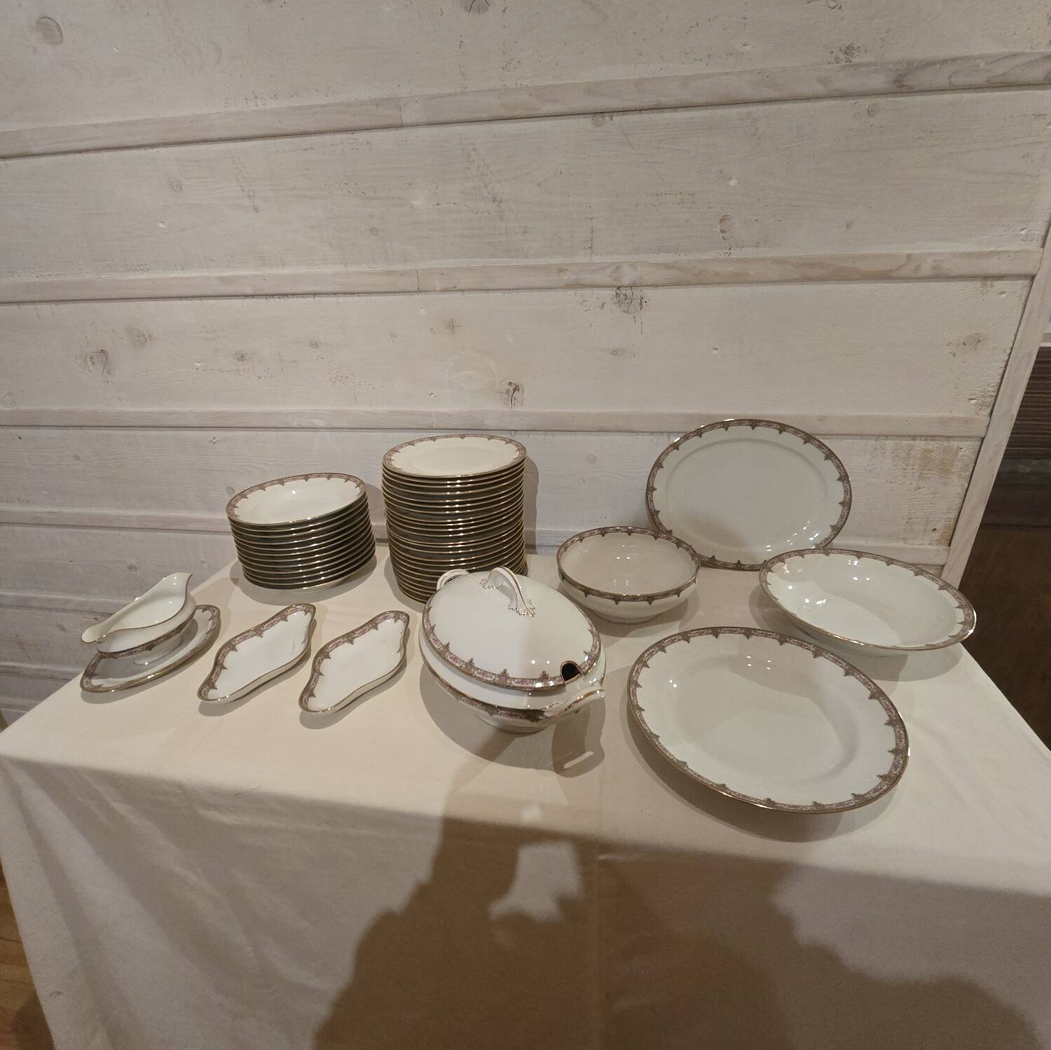 Limoges porcelain service.