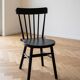 Set of 3 vintage Scandinavian and bistro wooden chairs.