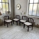 4 Scandinavian mahogany chairs