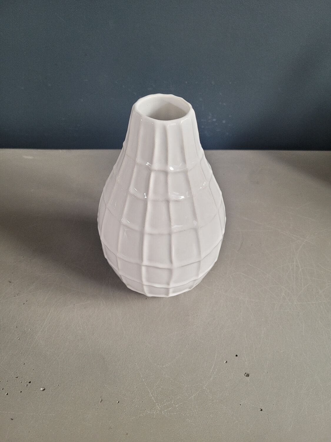 Relief porcelain vase