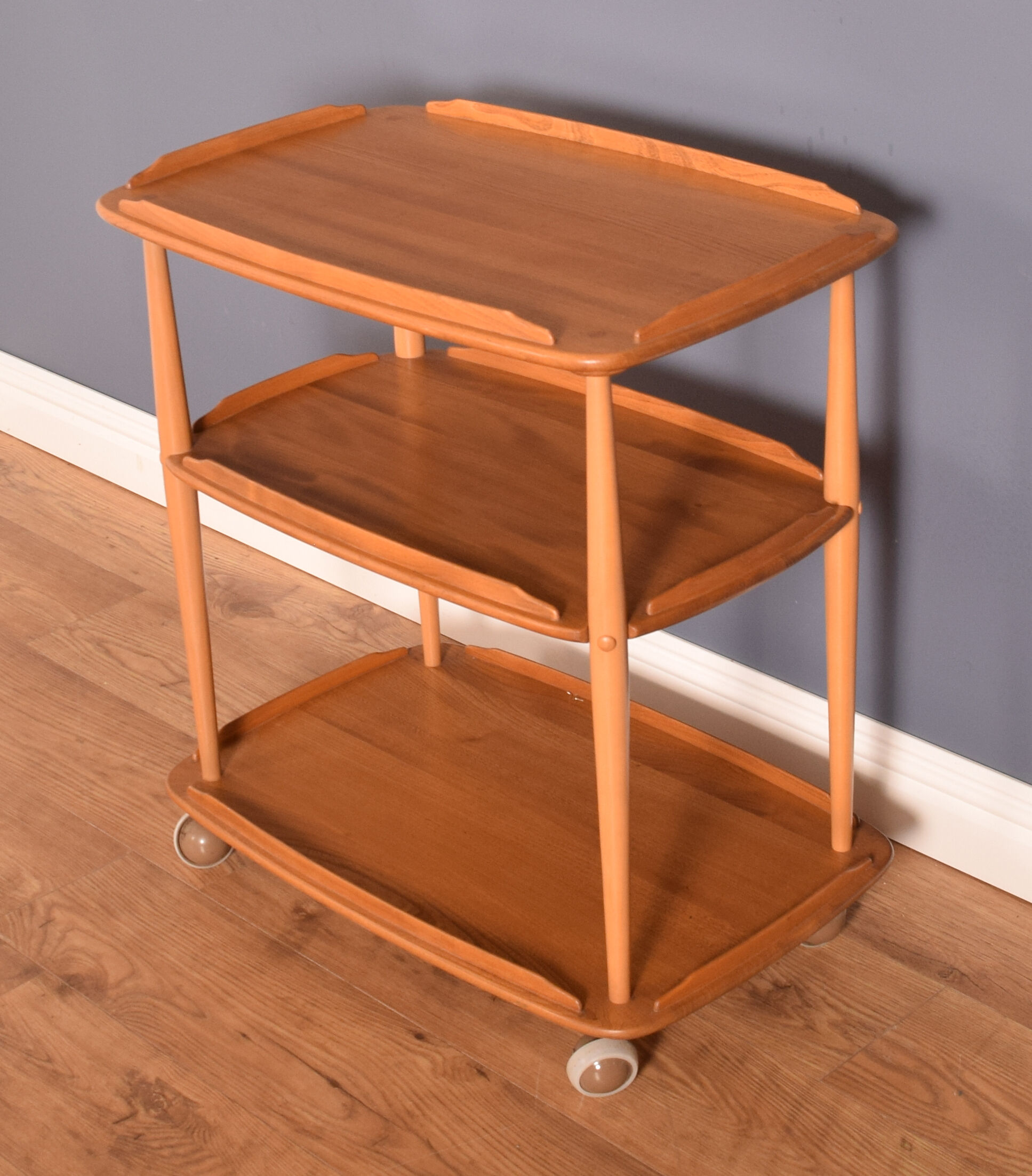 Ercol Elm Model 458 Drinks Trolley