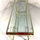 Brass & Bevelled Glass Two Tier Console Table 1970’s