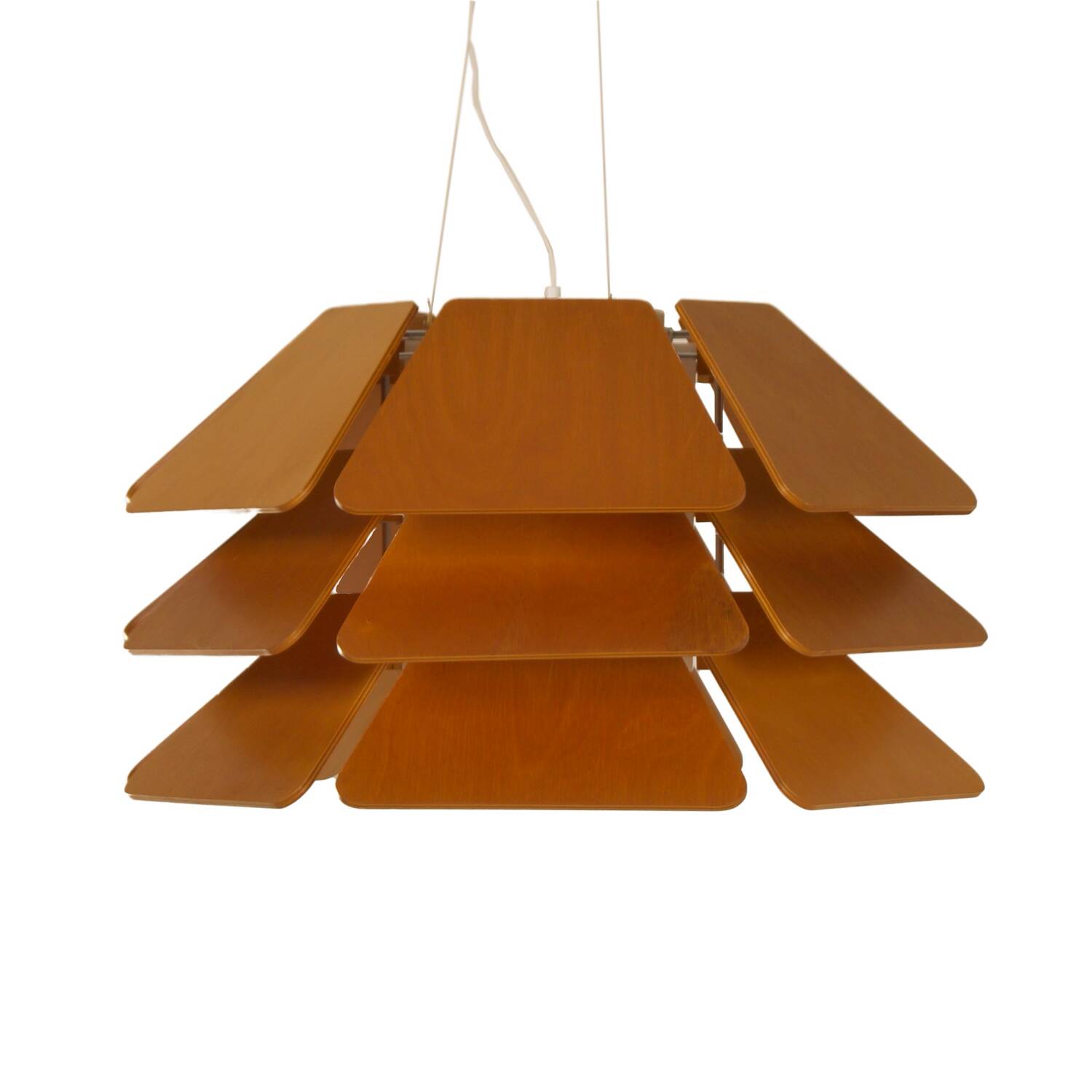 IMPRESSIVE DANISH MODEL 838 PENDANT LAMP BY P&P LJUS AB, 1970s