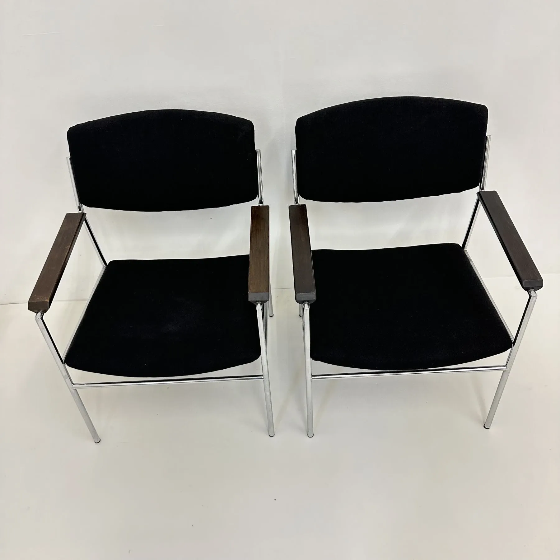 Gijs van der Sluis minimalist lounge chair, 1970s
