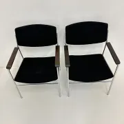 Gijs van der Sluis minimalist lounge chair, 1970s