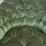 Velvet toad armchair