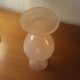 Pink vase type opaline