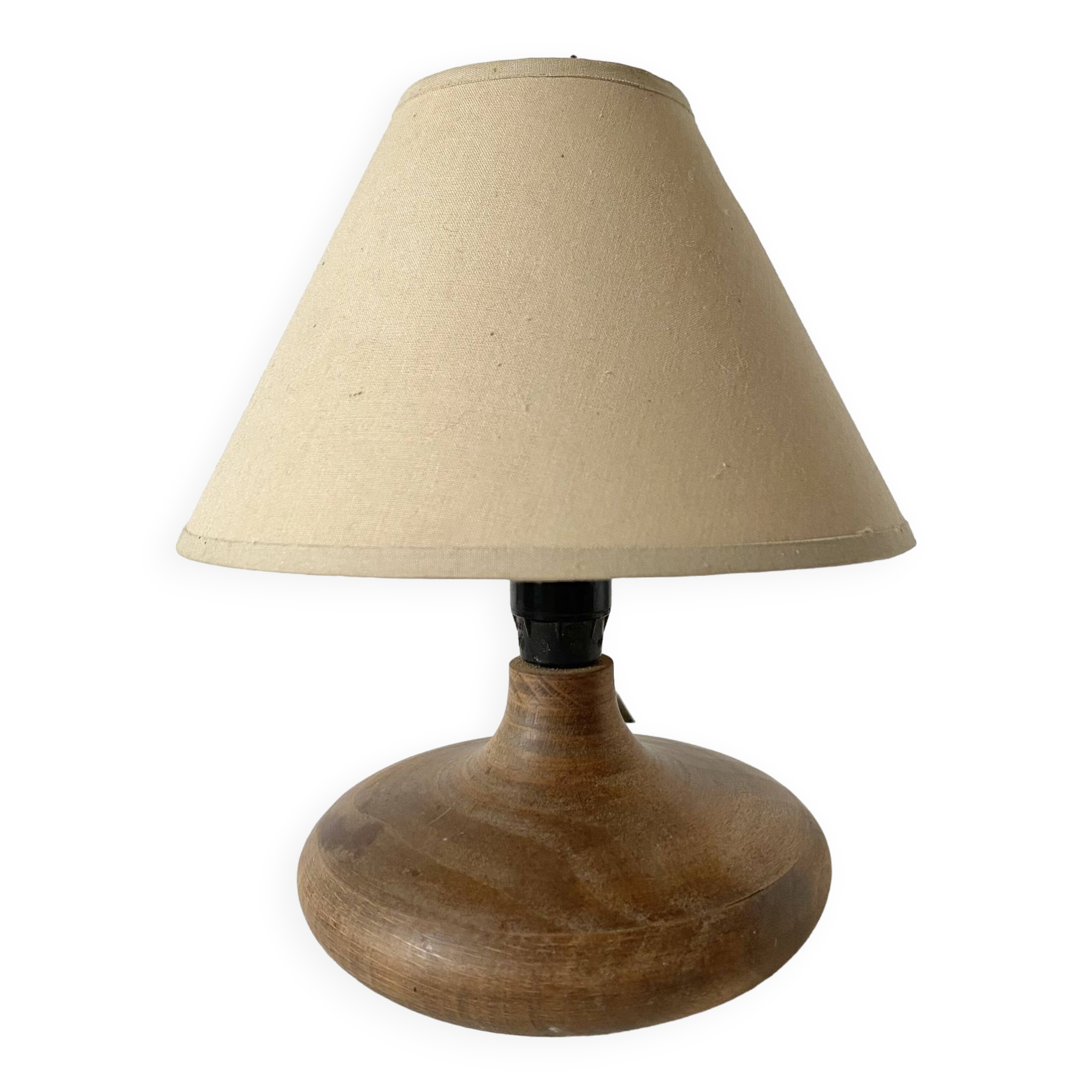 Lampe vintage en bois