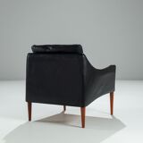 Lounge chair model 800 in leather by Hans Olsen CS Mobler Denmark 1958