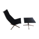 Ea116 lounger and its ottoman Ea125 Charles & Ray Eames for Herman Miller
