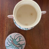 Vallauris varnished earthenware pot candy box