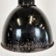 Rusty Industrial Bauhaus Black Enamel Pendant Lamp, 1930s