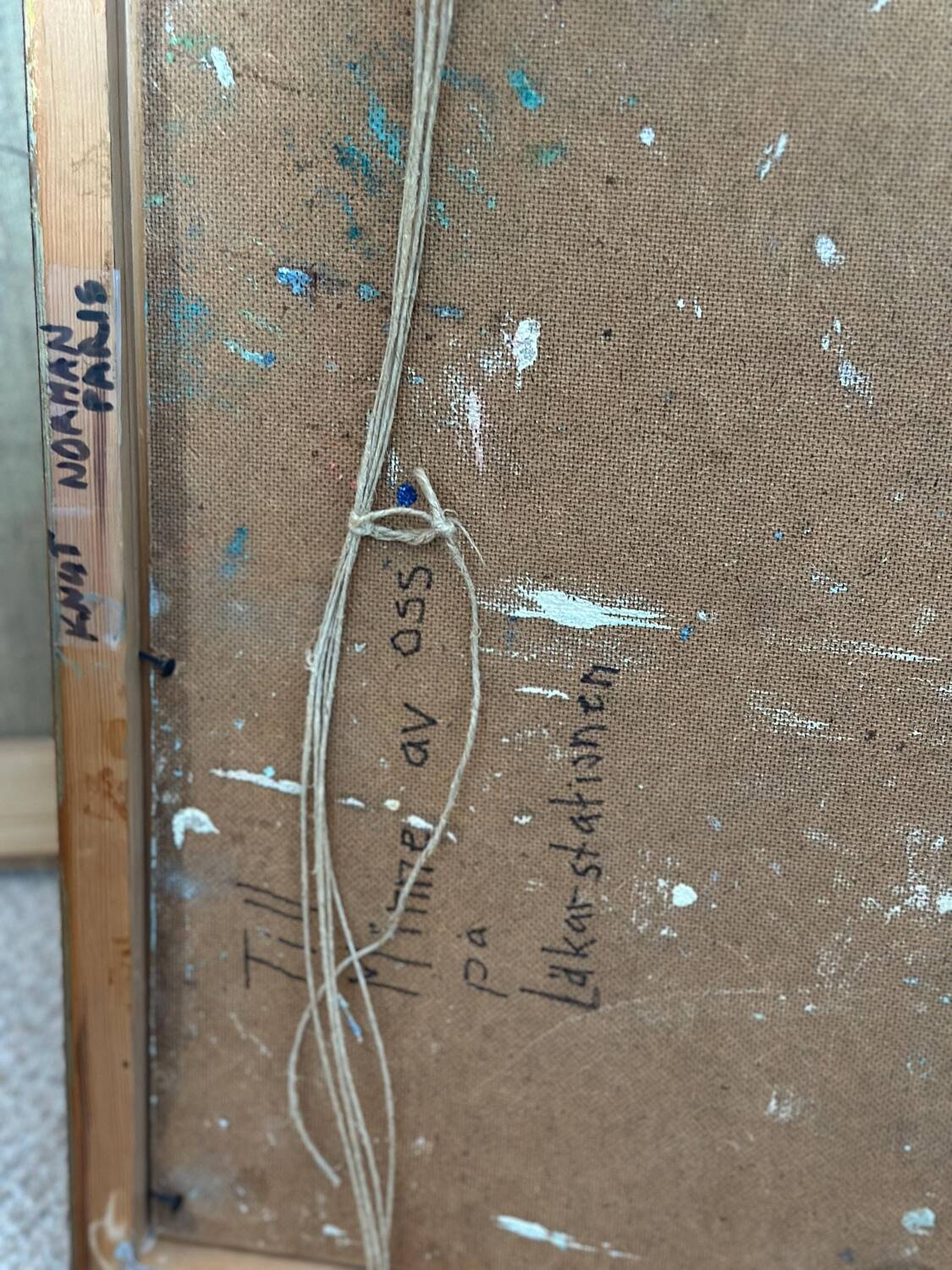 Mid Century Swedish Oil on Panel – “Lakerstationen” by L. Knut Norman