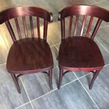 Paire de chaises bistrot vintage