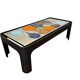 Vintage ceramic coffee table / Coffee table with rounded corners