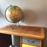 Globe, vintage world map