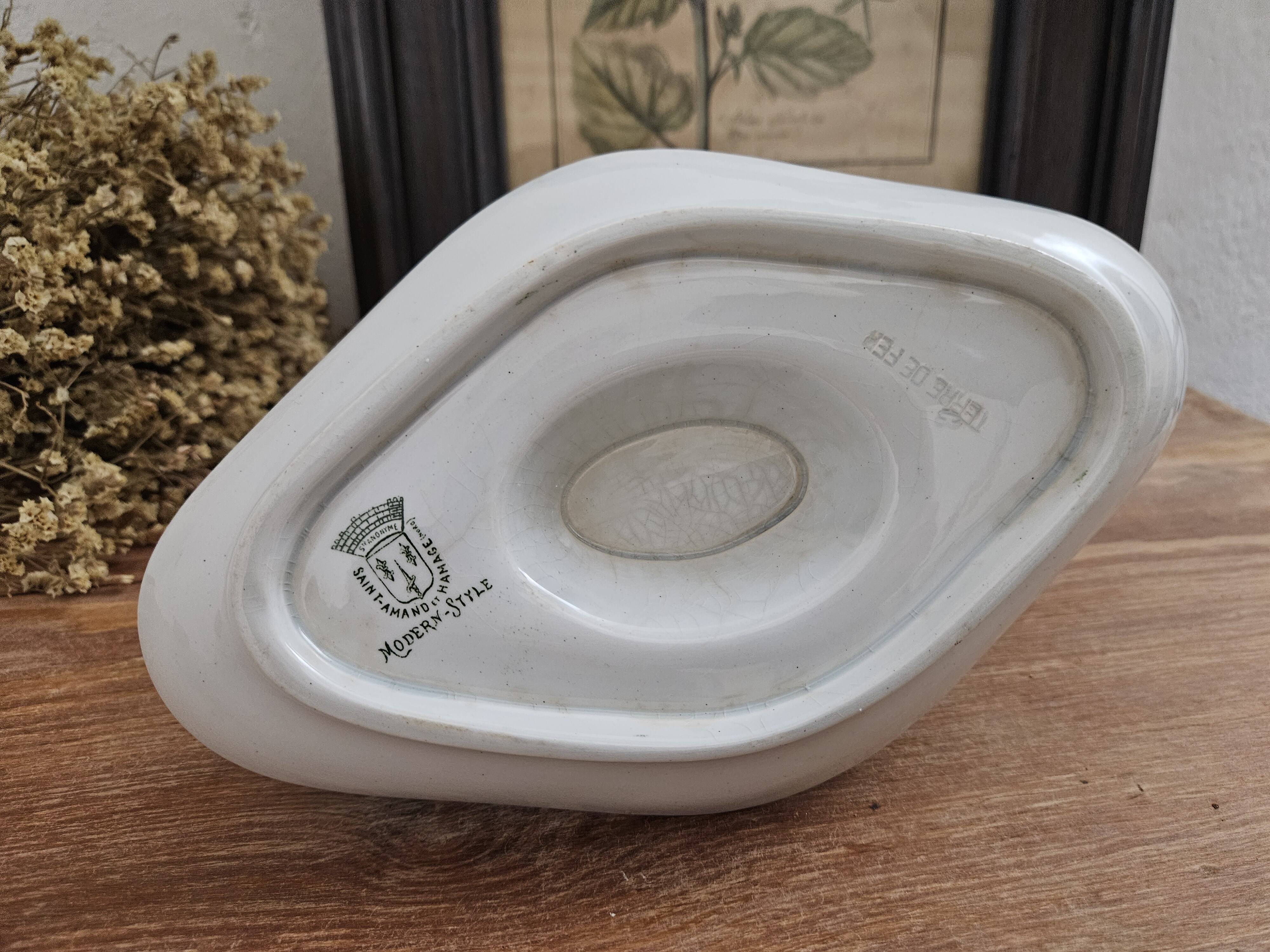 Saucière en Faïence de St Amand & Hamage - Vaisselle Ancienne