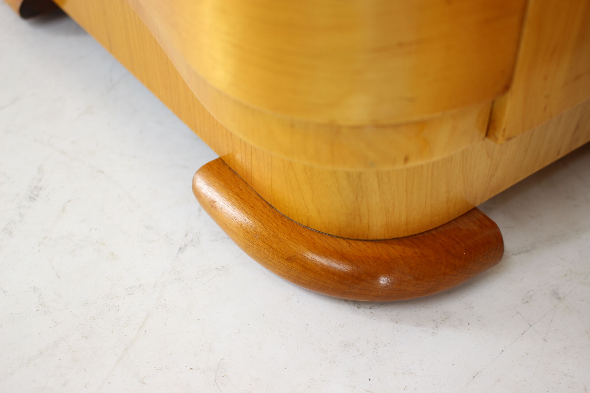 1940s Pair of Art Deco Bedside Tables, Czechoslovakia