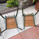 Suite of four school chairs 50/60 years