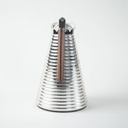 Alfi thermal carafe in ribbed silver metal with wooden handle, Germany