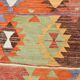 3x10 Geometric Multicolor Turkish Kilim Runner Rug,Rug For Hallway,95x295Cm