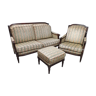 Fabric armchair and sofa set