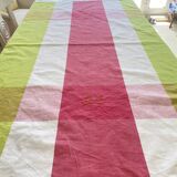 BL monogrammed square tablecloth in tangy colors - 150x135 cm - cotton
