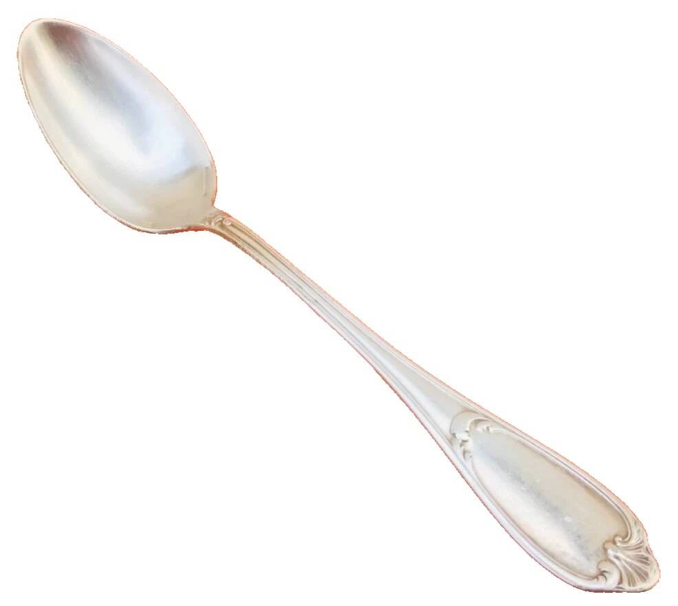 Old dessert spoon Silversmith Ercuis Model Pompadour Hallmark 18g