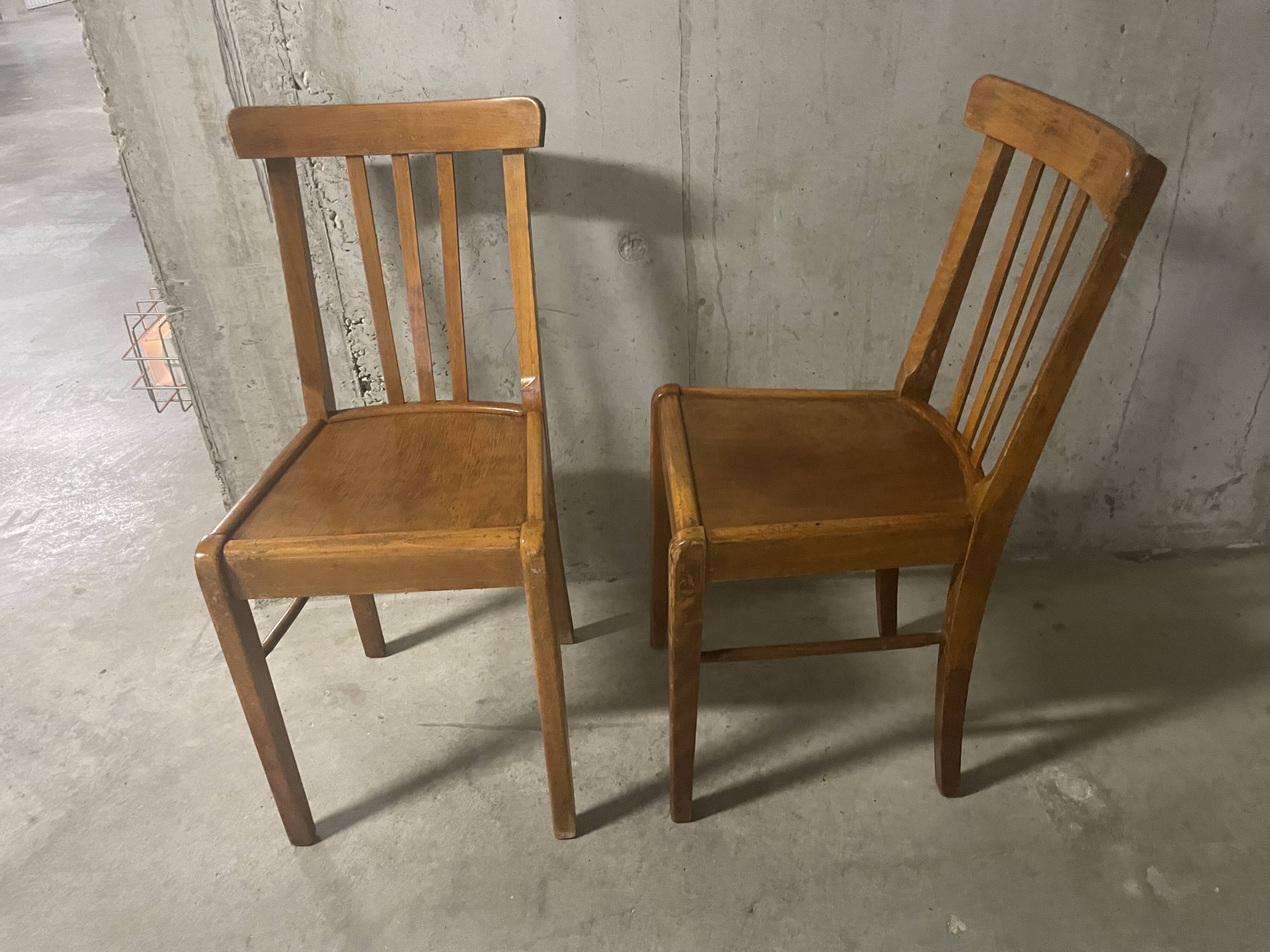 Pair of 1960s bistro chairs