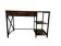 Vintage wooden console / desk with black frame
