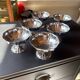 Lot 6 coupes à glace inox vintage
