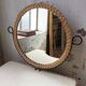 Coiffeuse vintage en osier