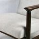 Light grey GFM-142 Chair by Edmund Homa, 1970s