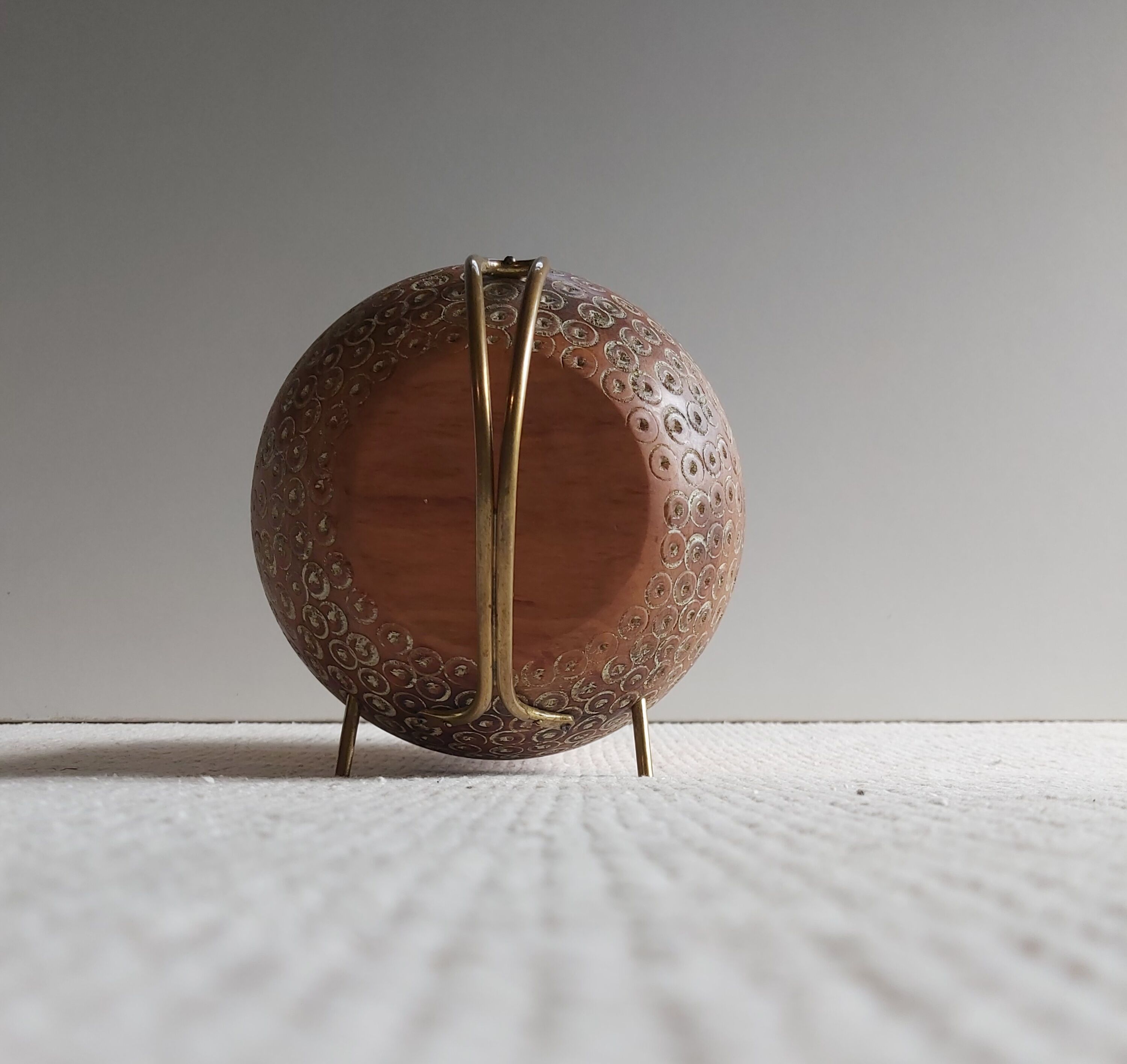 Aldo Tura 50's wooden hollow cut