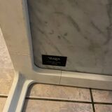 White marble base table