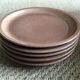 Series of 5 stoneware plates
